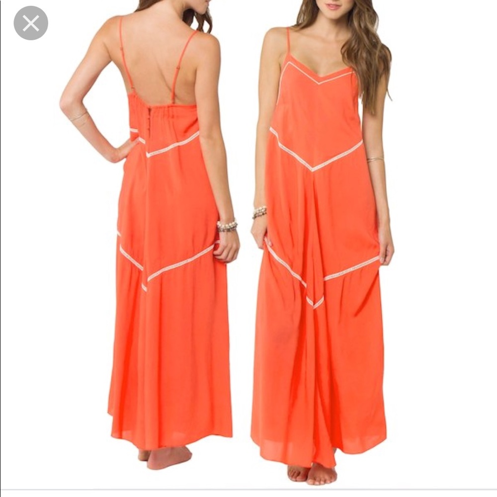 O’Neill Birdie Coral Maxi Dress